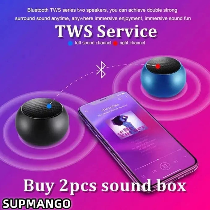 Portable Mini Tooth Speaker With Heavy Subwoofer