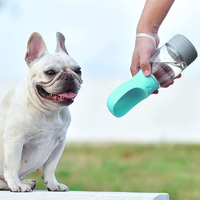 Portable Safe Travel Dog Water Bottle With Poop Bag