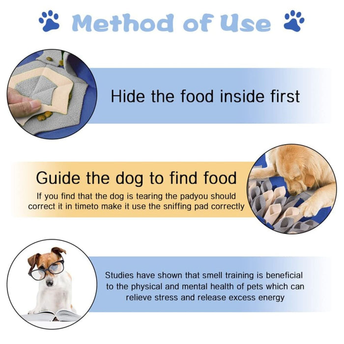 Portable Non-slip Feeding Snuffle Puzzle Mat For Dog