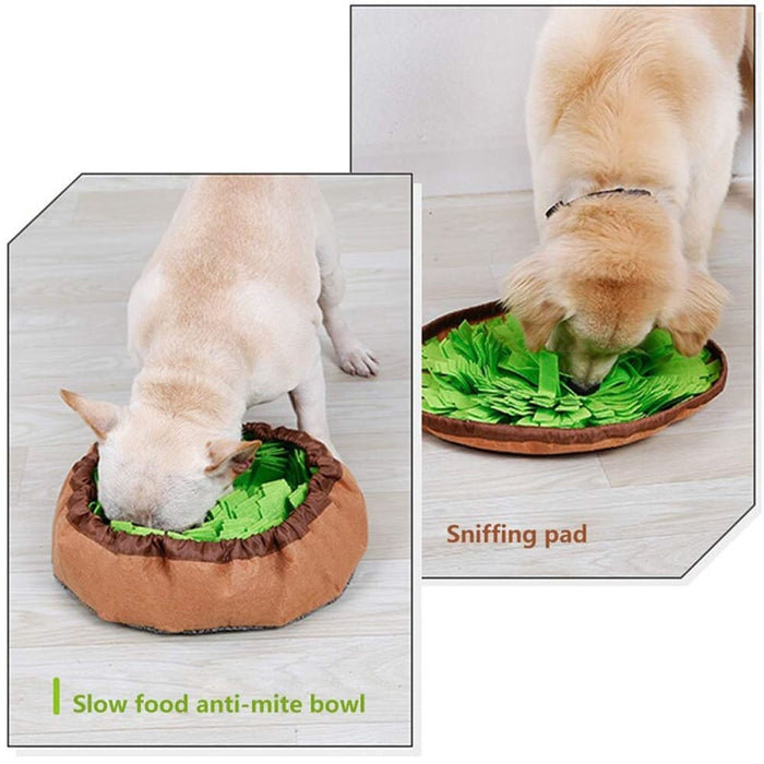 Portable Non-slip Slow Feeder Dog Puzzle Snuffle Mat