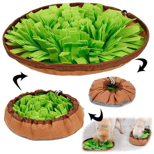 Portable Non-slip Slow Feeder Dog Puzzle Snuffle Mat