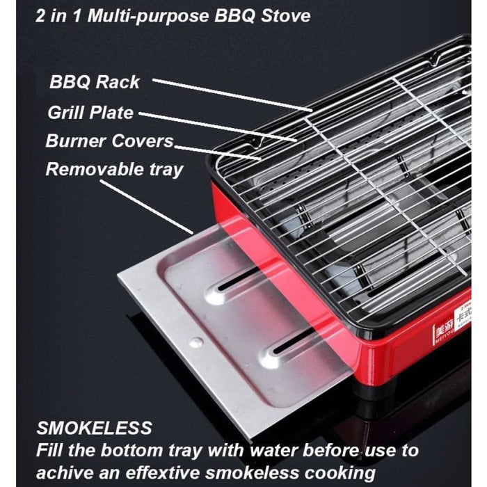 Portable Gas Stove Burner Butane Bbq Camping Cooker