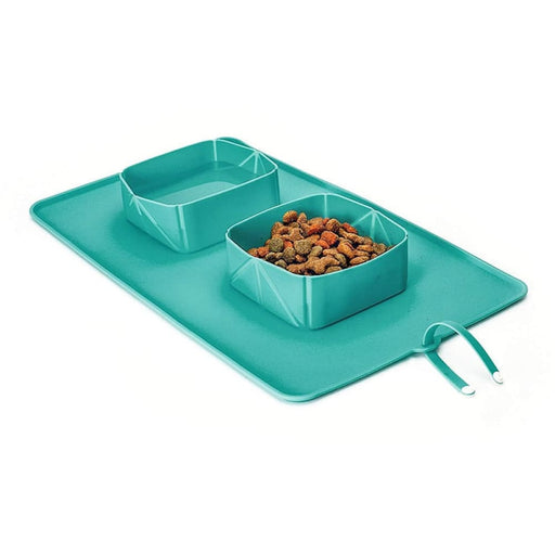 Portable Non-toxic Dog Double Travel Bowls With Antislip