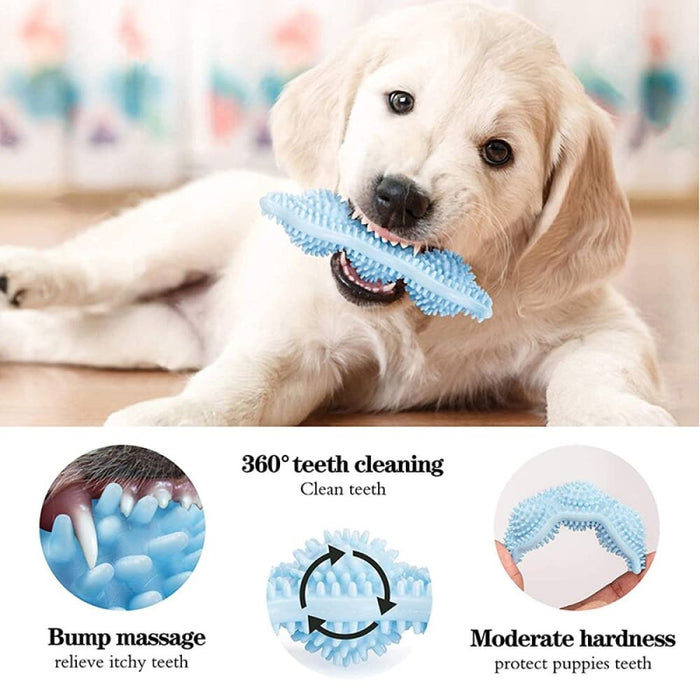 Portable Non-toxic Teeth Cleaning Soft Rubber Dog Chew Toy