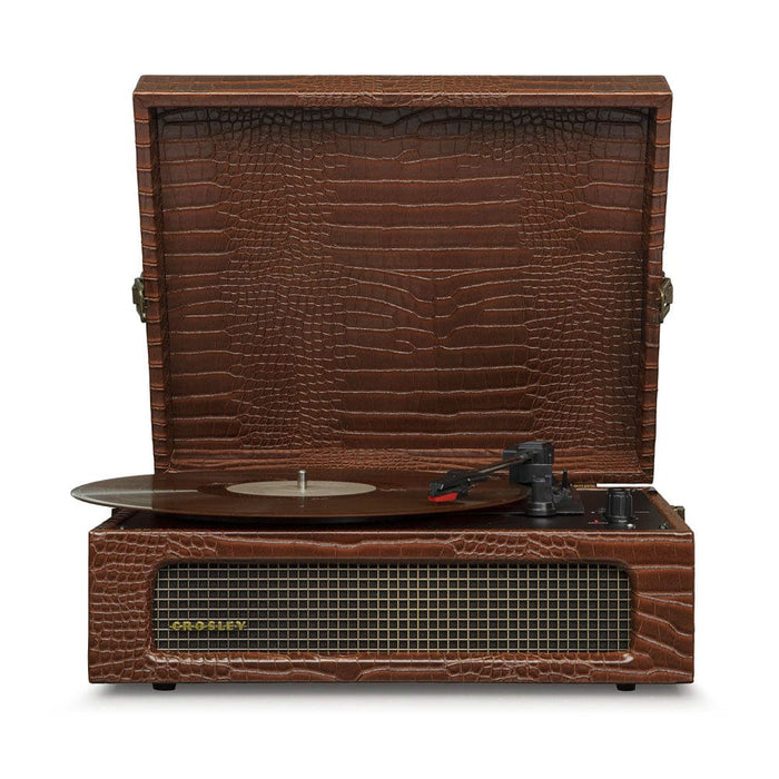 Portable Turntable Bluetooth Speakers Bundle Brown/black