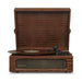 Portable Turntable Bluetooth Speakers Bundle Brown/black