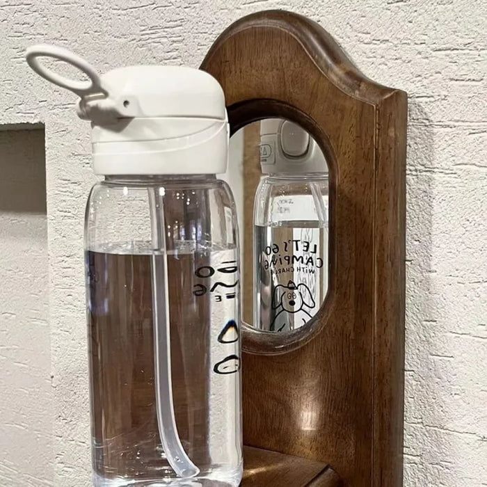 Portable Water Bottle With Straw