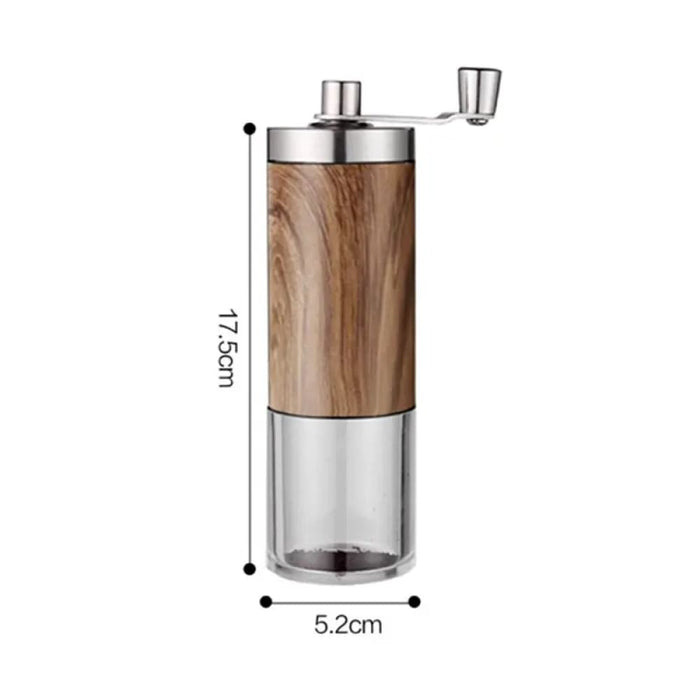 Portable Wood Grain Coffee Grinder