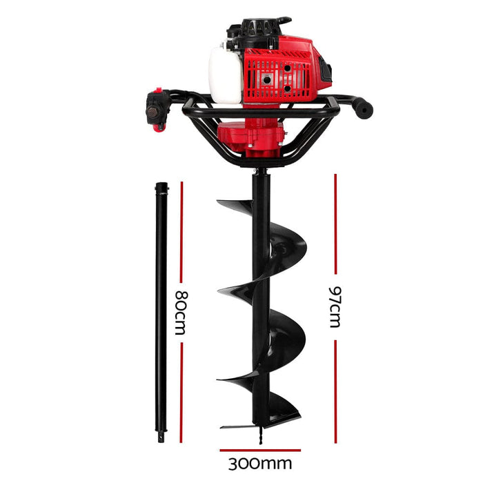 Post Hole Digger 80cc Petrol Earth Auger Fence Borer Drill