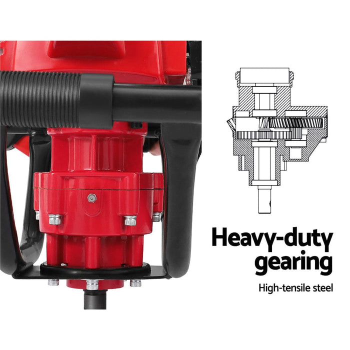 Post Hole Digger 80cc Petrol Earth Auger Fence Borer Drill