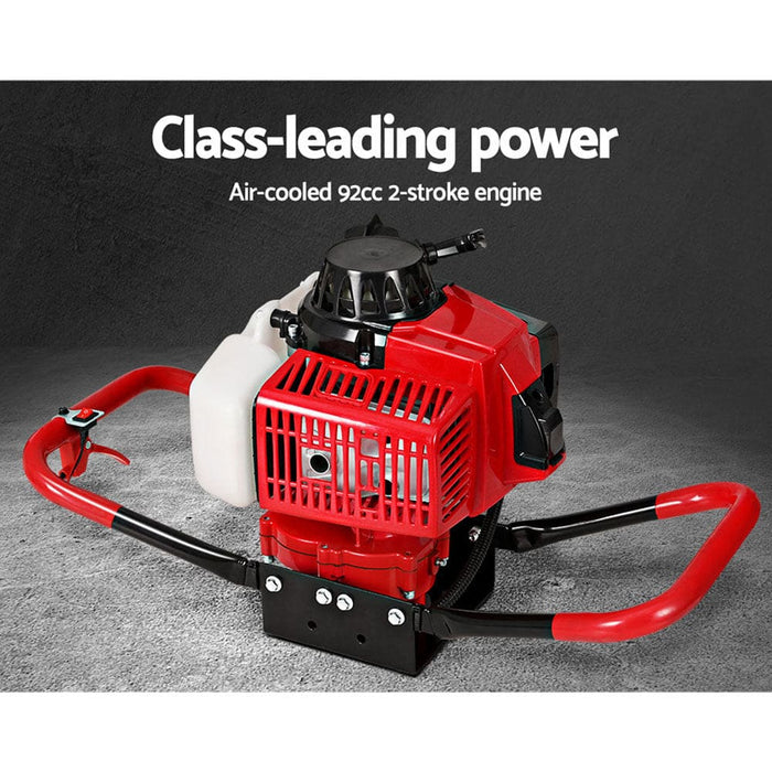 Post Hole Digger 92cc Petrol Motor Drill Borer Fence