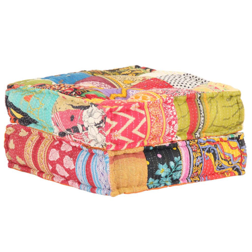 Pouffe 60x70x36 Cm Patchwork Fabric Xniibi