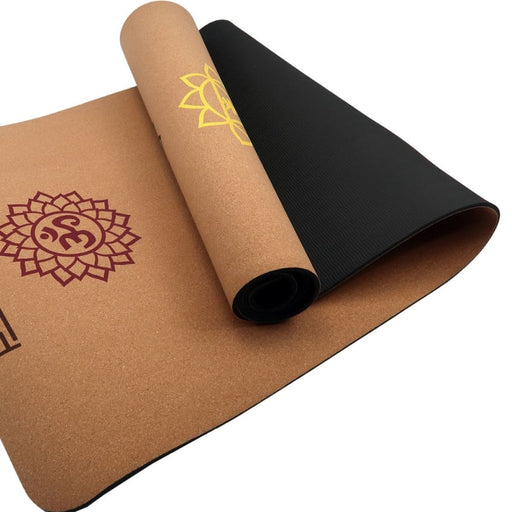 Powertrain Cork Yoga Mat With Carry Straps Home Gym Pilates