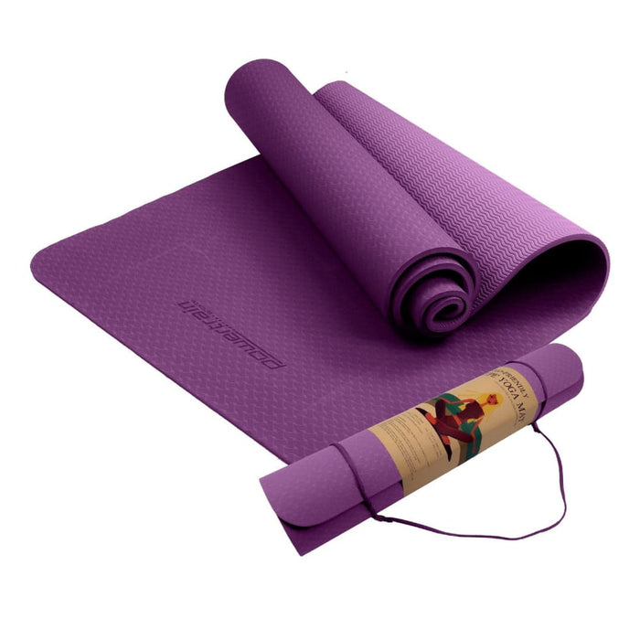 Powertrain Eco-friendly Tpe Yoga Pilates Exercise Mat 6mm