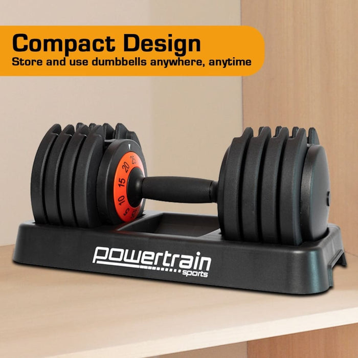 Powertrain Gen2 Pro Adjustable Dumbbell Weights- 25kg