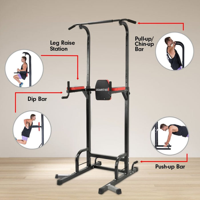 Powertrain Multi Station Home Gym Chin-up Pull-up Tower