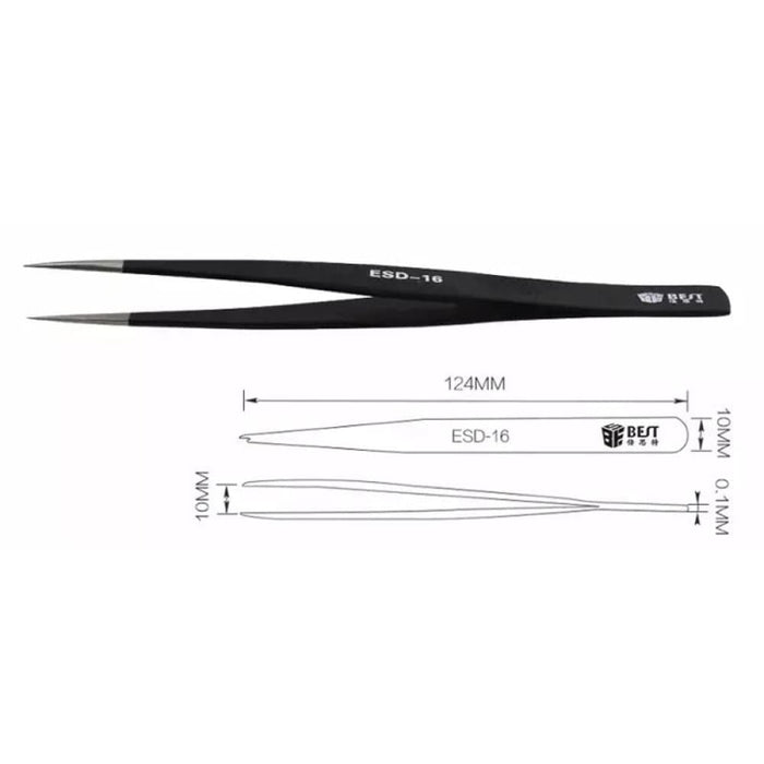 Precision Anti Static Esd Stainless Steel Tweezers Best Bst