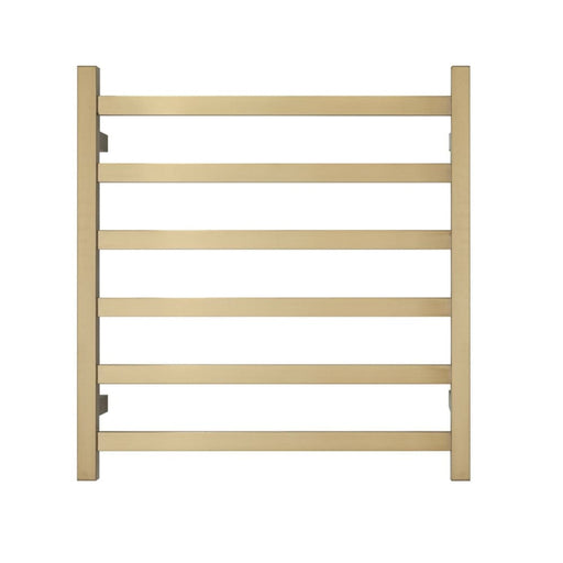 Premium Brushed Gold Towel Rack 6 Bars Square Design Au