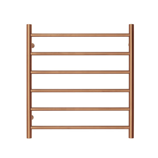 Premium Polished Rose Gold Towel Rack 6 Bars Round Design