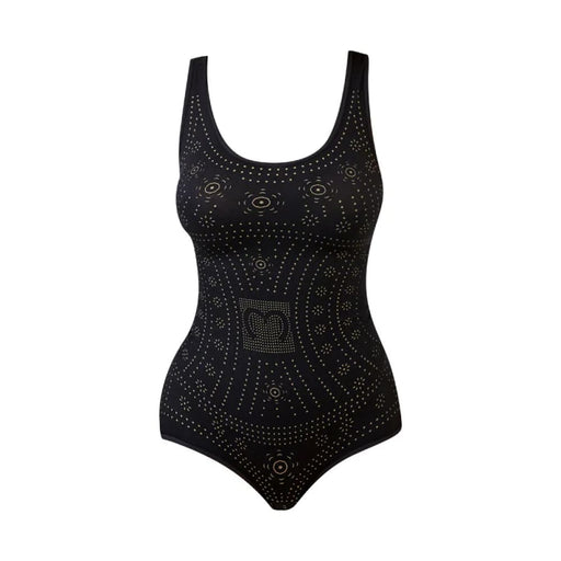 Printed Seamless Plus Size Tummy Control Bodysuit