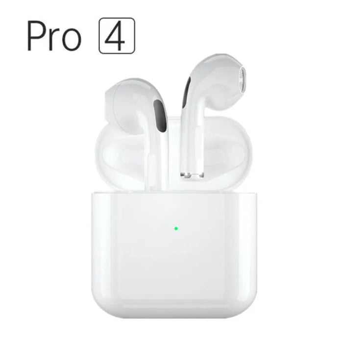 Pro 4 Tws Wireless Earphones 5.0 Bluetooth Headset With Mic