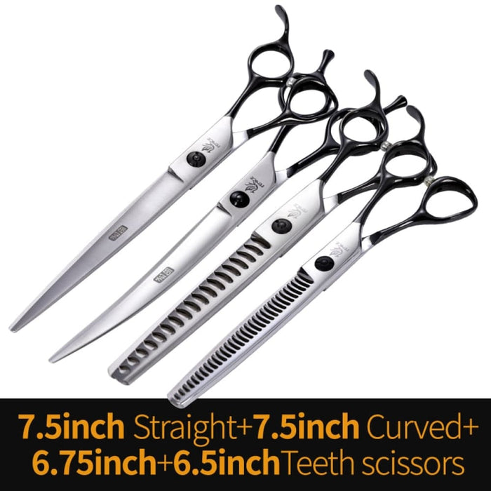 Professional 6.5 6.75 7 7.5 Inch Pet Scissors Set Kits