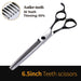 Professional 6.5 6.75 7 7.5 Inch Pet Scissors Set Kits