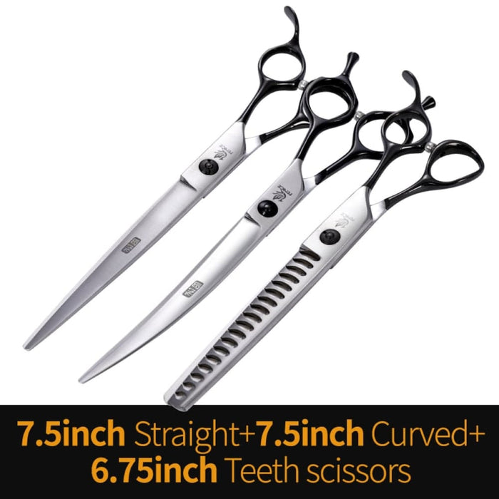 Professional 6.5 6.75 7 7.5 Inch Pet Scissors Set Kits