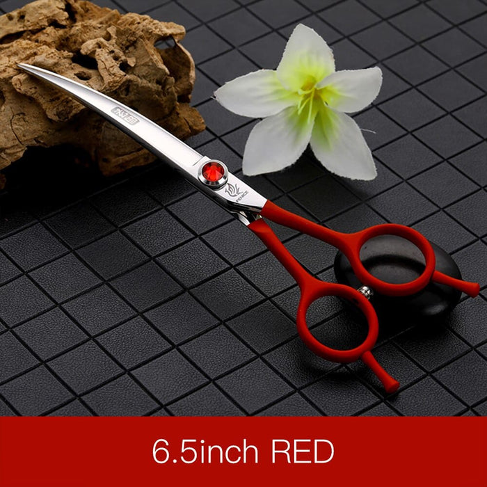 Professional 6.5 Inch Pet Scissors Dog Curved Grooming