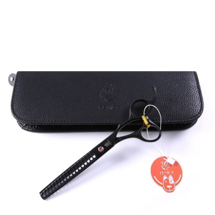 Professional 7.0 7.5 Inch Black Pet Scissors Dog Grooming