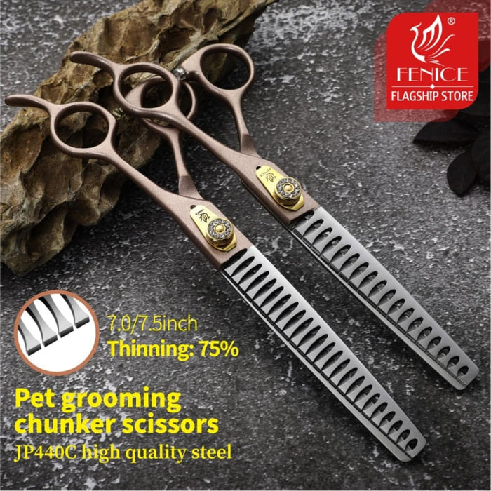 Professional 7 7.5 Inch Pet Dog Grooming Scissors Thinning