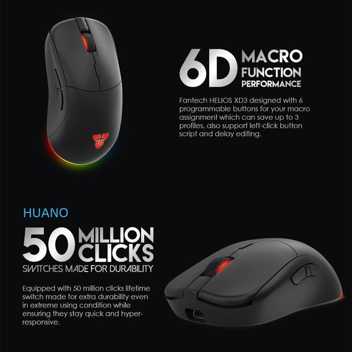 Xd3 Professional Gaming Mouse 2.4g Wireless Pixart 3335