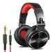 Professional Dj Headphones Over Ear Studio Monitor Headset