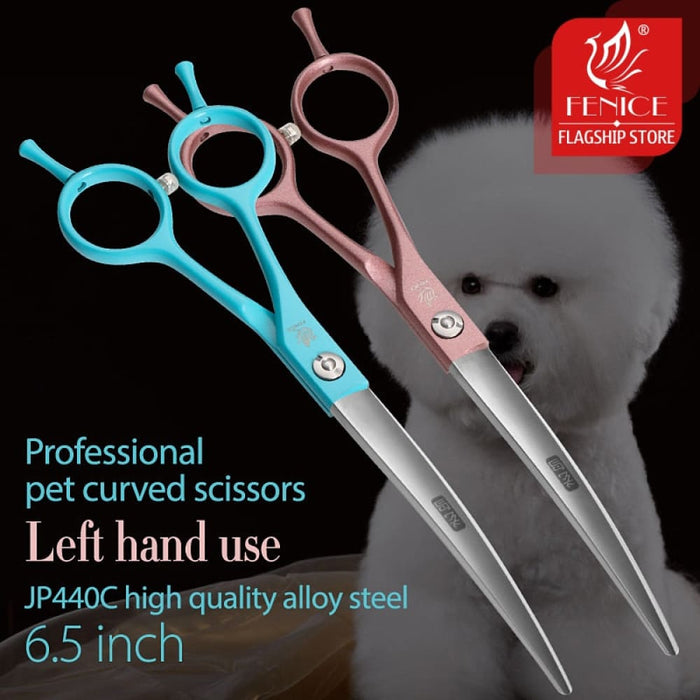 Professional Left Hand 6.5 Inch Curved&straight Pet Dog