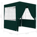 Professional Party Tent With Side Walls 2.5x2.5 m Green