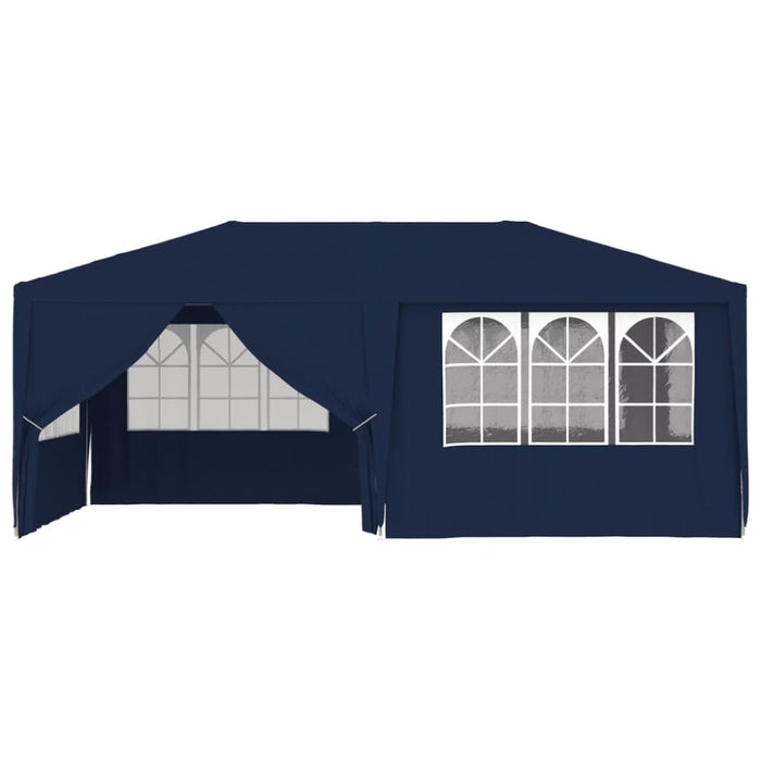 Professional Party Tent With Side Walls 4x6 m Blue Anpxn