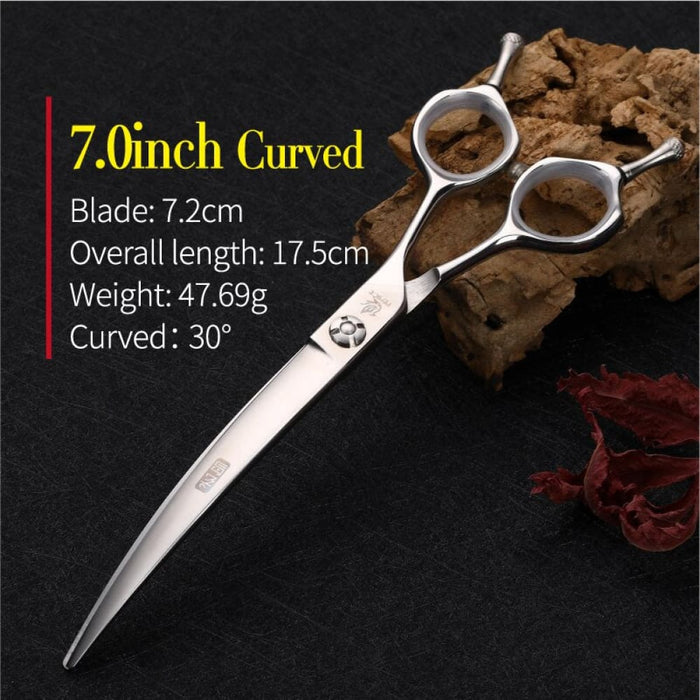 Professional Pet Scissors Straight Thinning Curved Dog