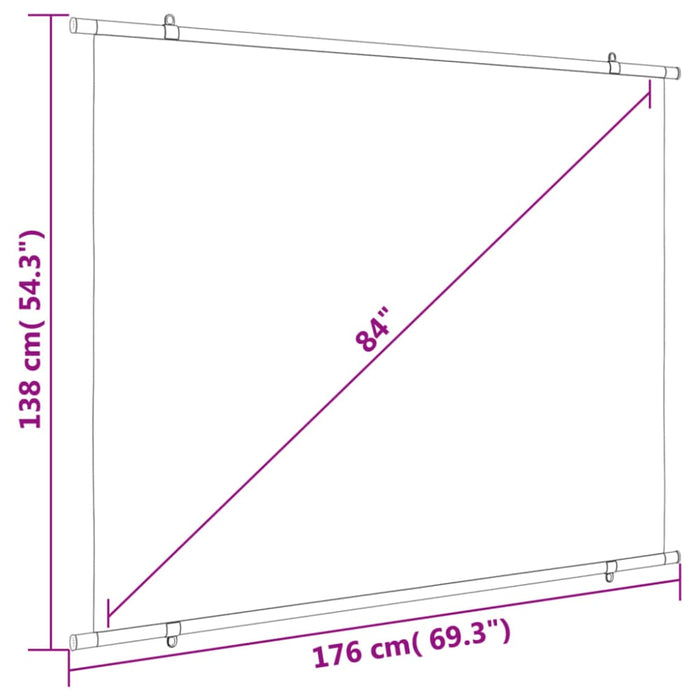 Projection Screen 84’ 4:3 Potni