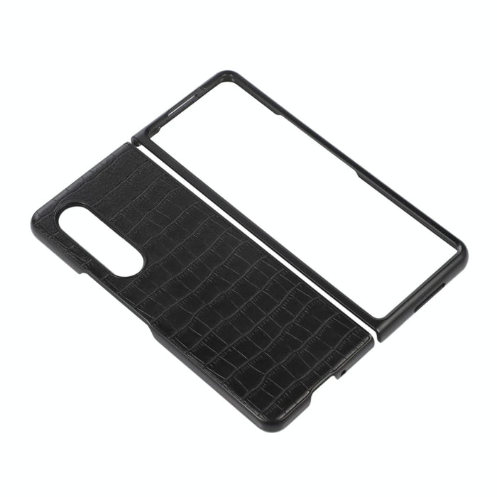 Pu Leather Crocodile Texture Fold 4 Phone Case