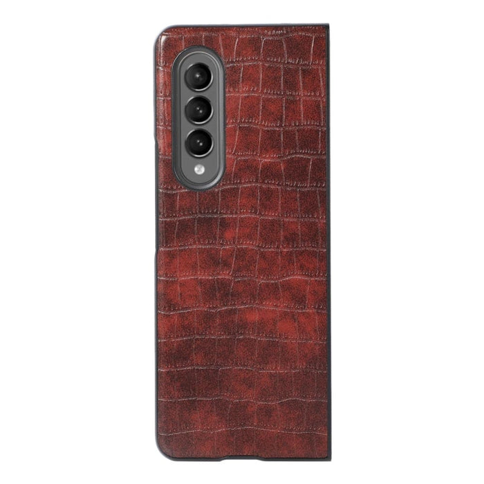 Pu Leather Crocodile Texture Fold 4 Phone Case