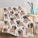 Pug Throw Blanket For Kids And Adults