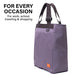 Purple Shopper Bag Tote Foldable Travel Laptop Grocery