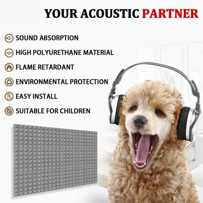 Pyramid Acustic Panel 6 12 24 Pcs Sound Treatment Acoustic