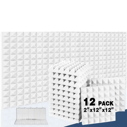 Pyramid Soundproof Foam 12 Pcs Acoustic Studio Sound