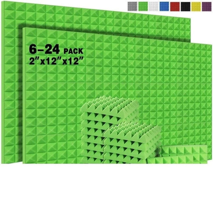 Pyramid Wall Soundproof Foam 6 12 24 Pcs Sound Treatment