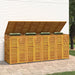 Quadruple Garbage Bin Shed 280x89x117 Cm Solid Wood Acacia