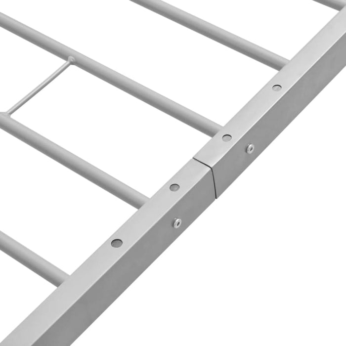Queen Size Bed Frame Grey Metal Xaiana