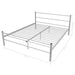 Queen Size Bed Frame Grey Metal Xaiana