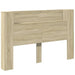 Queen Size Headboard Cabinet With Led Sonoma Oak