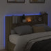 Queen Size Headboard Cabinet With Led Sonoma Oak